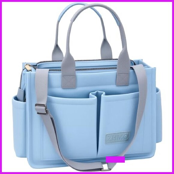 Canvas Tote Bag Large Capacity Laptop Work Travel Chic Minimal Classic